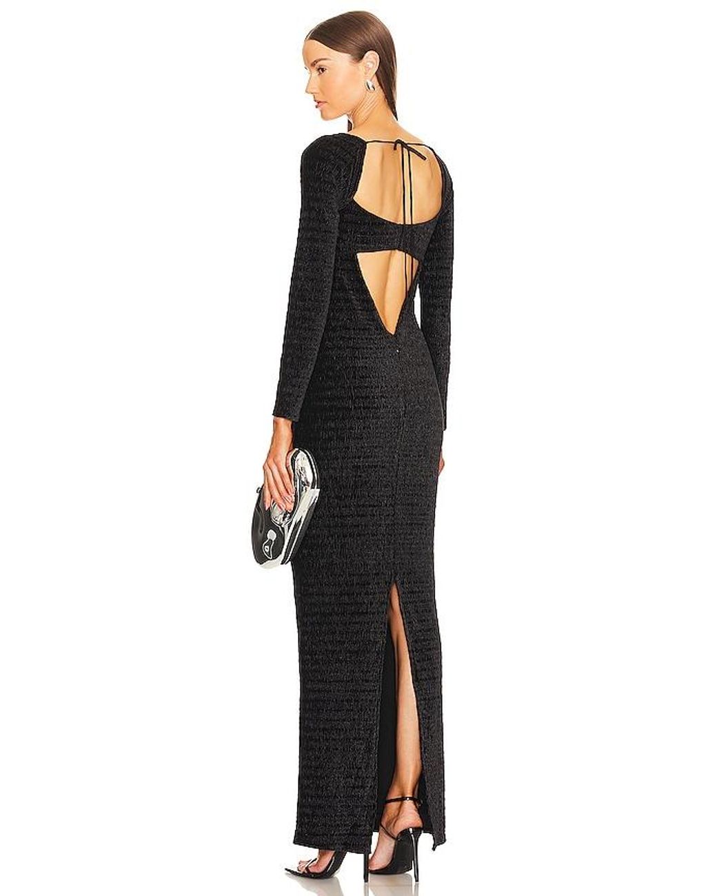 Michael Costello Black X Revolve Loretta Gown