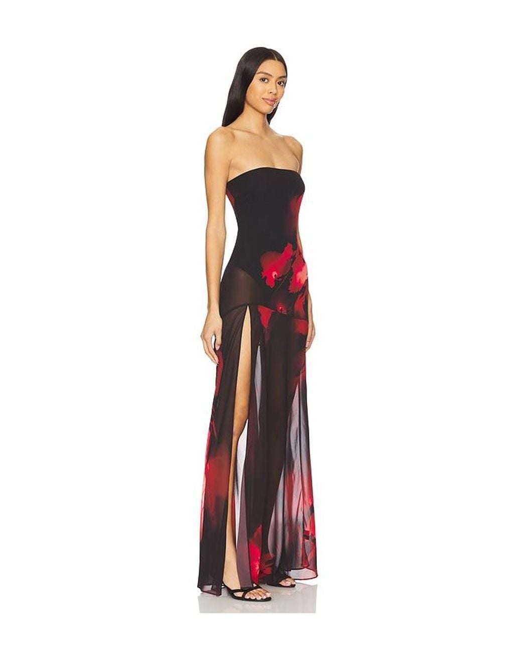 Nbd Red Adeliza Maxi Dress