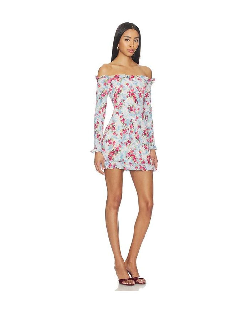 AFRM Red Peck Dress