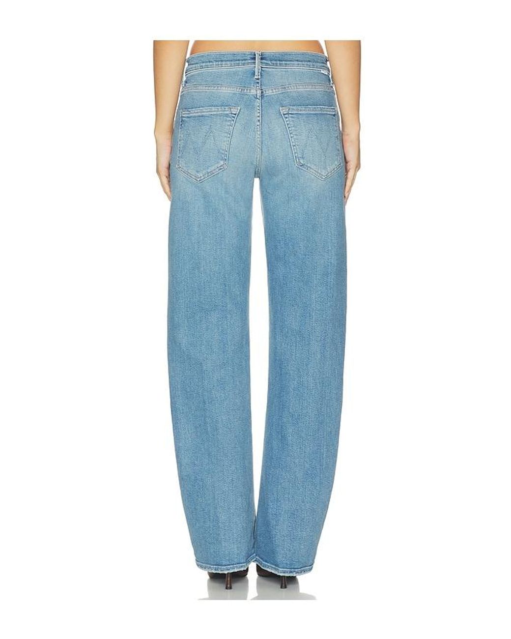 Mother Blue The Mid Rise Lasso Sneak Jeans