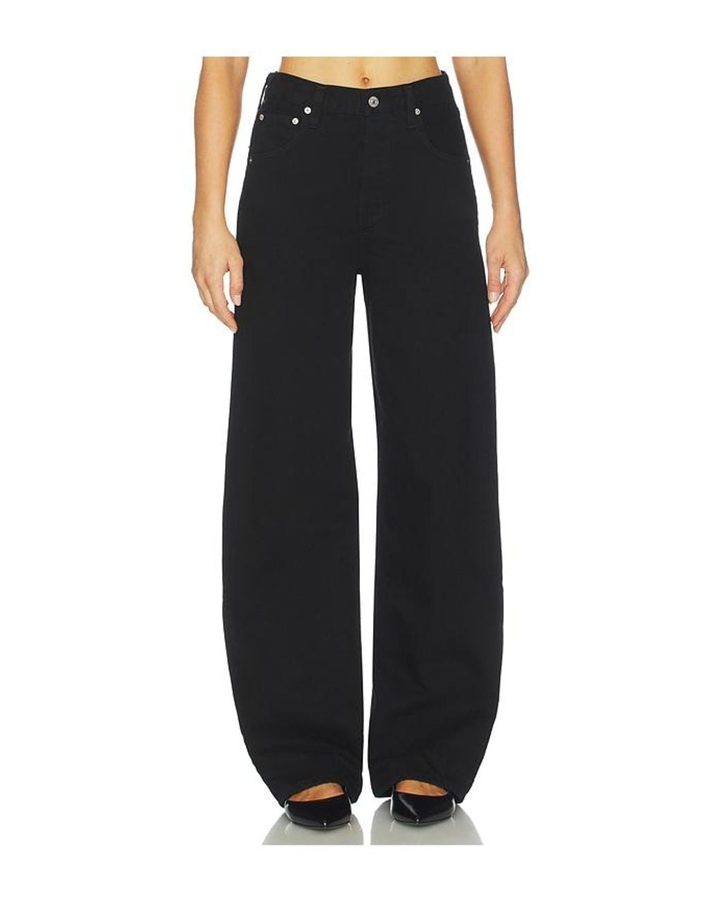 Citizens of Humanity Black Ayla Baggy Jeans