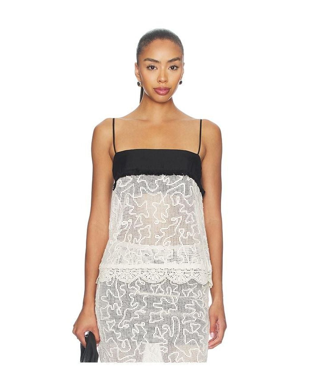 Et Ochs White Jayde Top