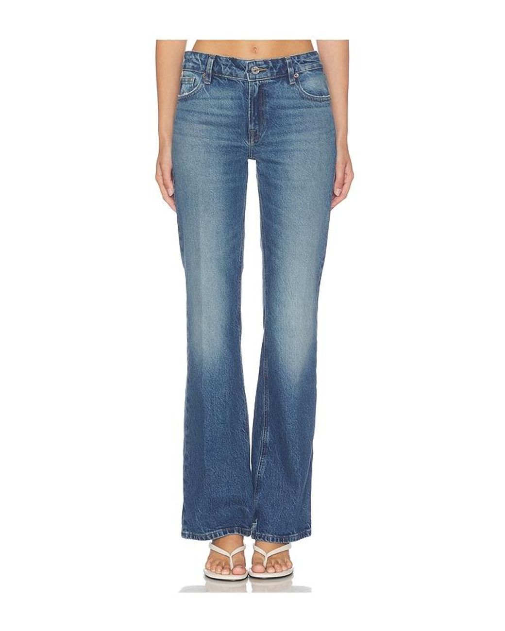 GOOD AMERICAN Blue Vintage Low Rise Bootcut Jean