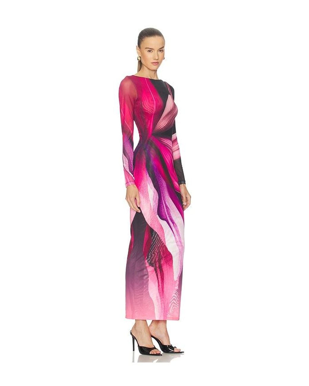 AFRM Pink Phyll Midi Dress