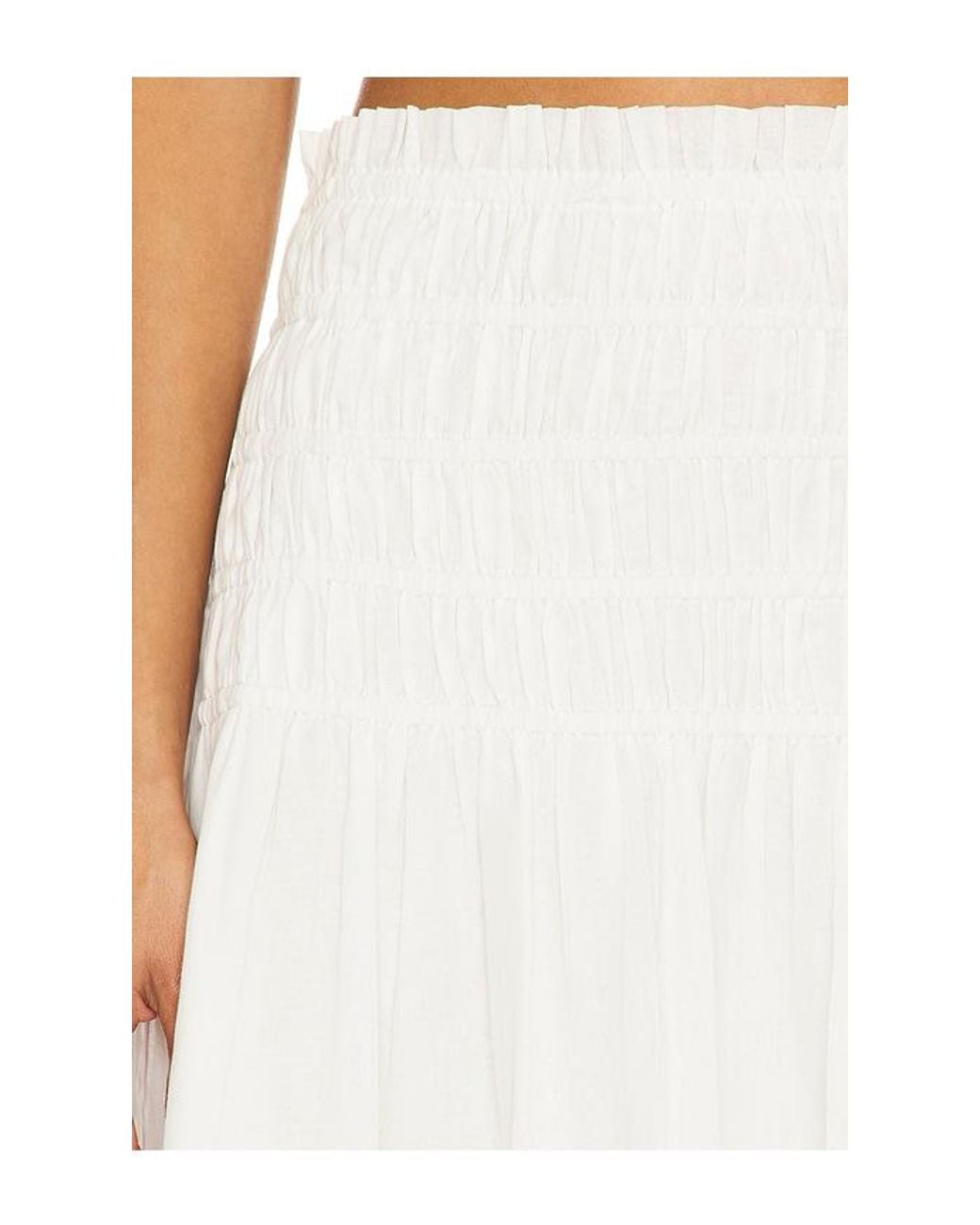 Lovers + Friends White Alessia Maxi Skirt