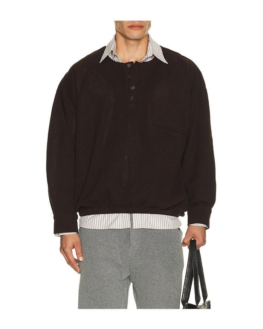 Isa Boulder Black Early Sweater for men