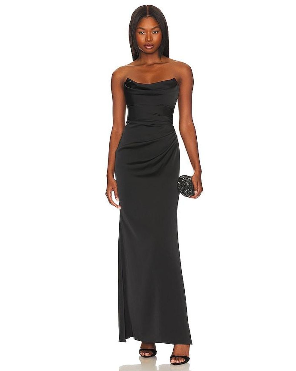 Katie May Black Taylor Gown