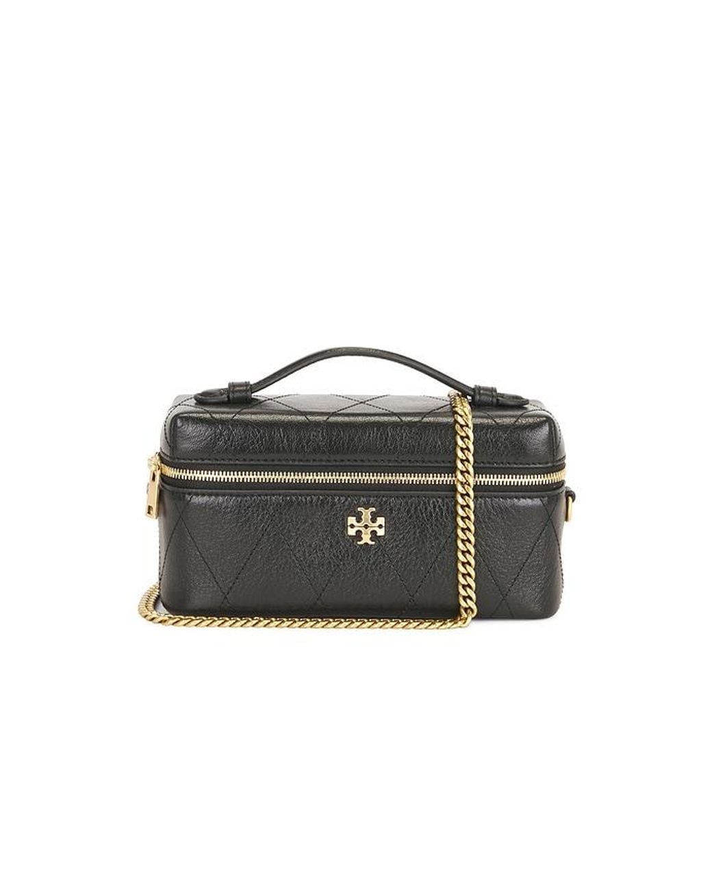 Tory Burch White Quilted East West Vanity Case