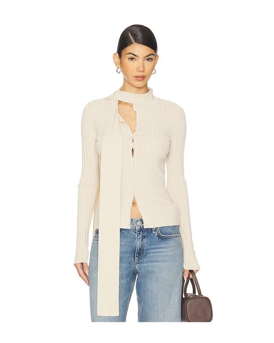 Rag & Bone Blue Gianna Button Up Top