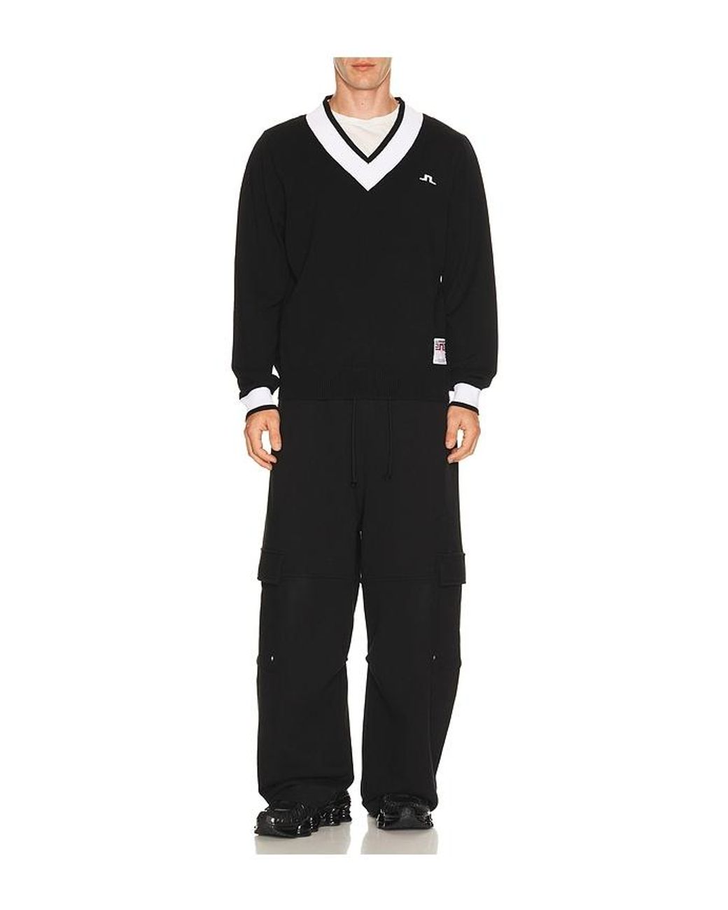 J.Lindeberg Black 30Y Nikolas Knit Sweater for men