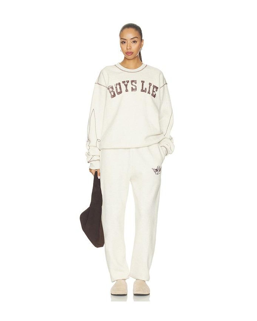 Boys Lie White Wild West Kara Crewneck Sweatshirt