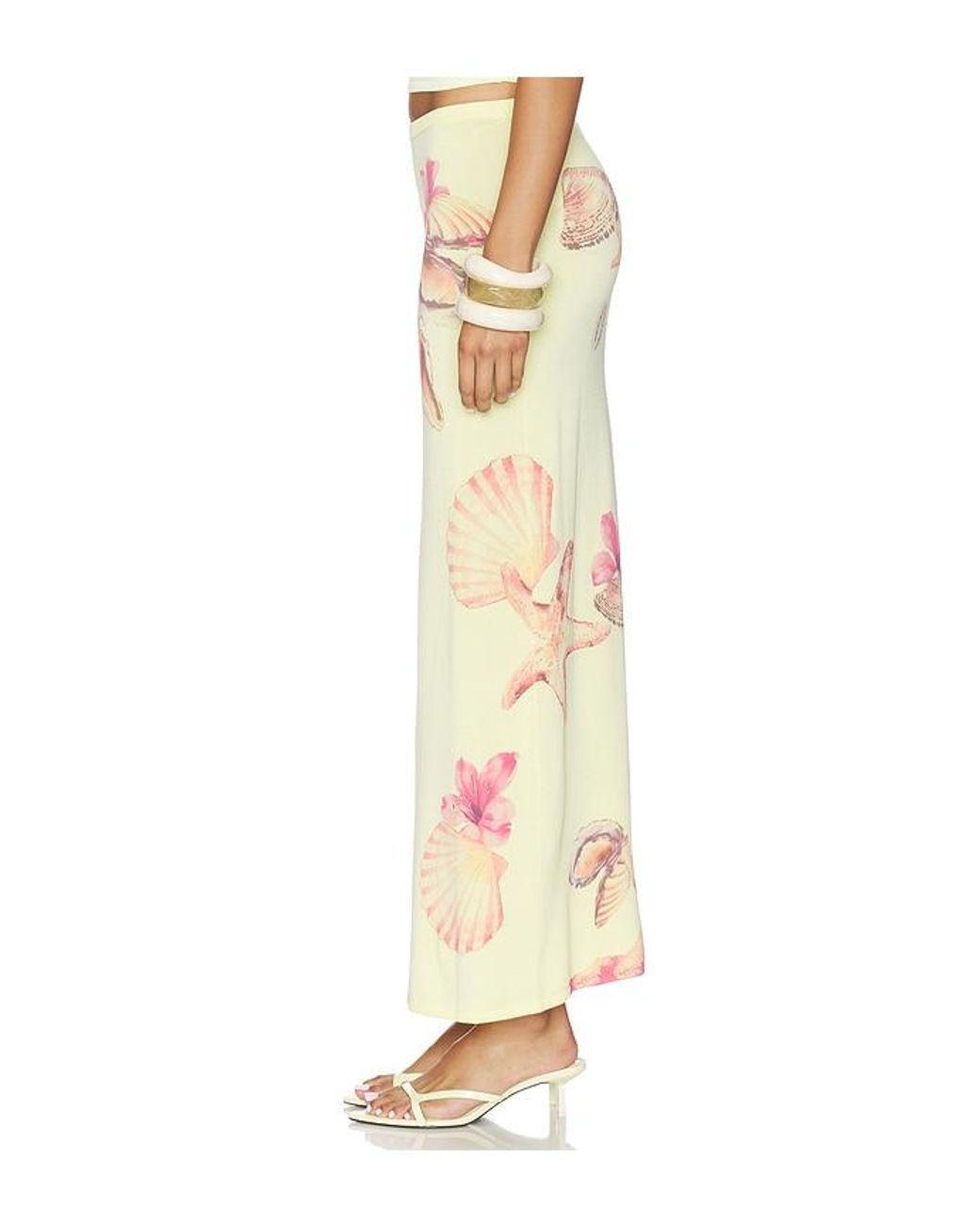 Lovers + Friends Multicolor Katia Floral Print Midi Skirt