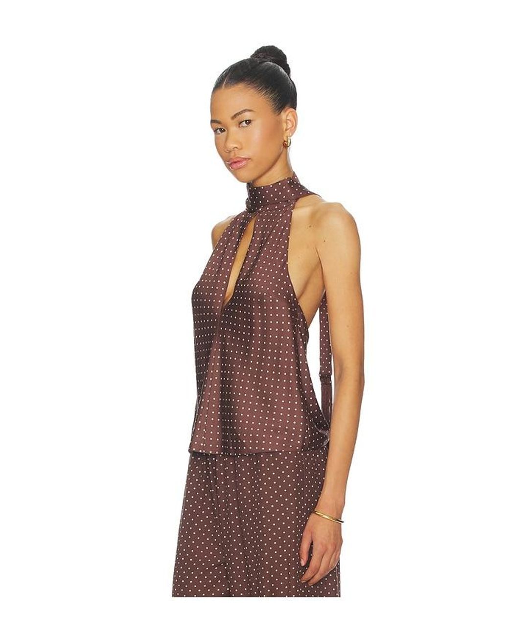 Posse Brown Phoebe Top