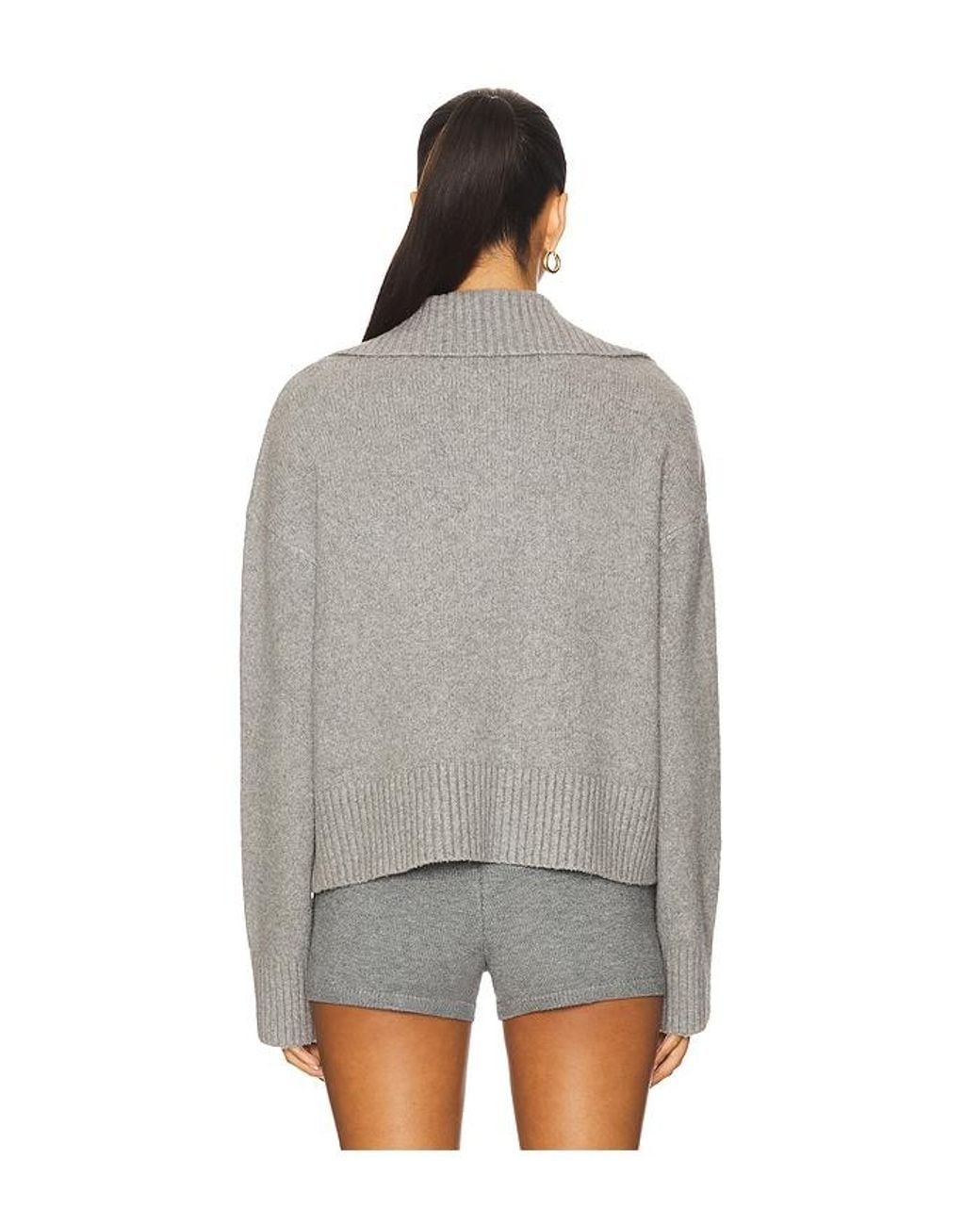 Free People Gray Trading Up Polo