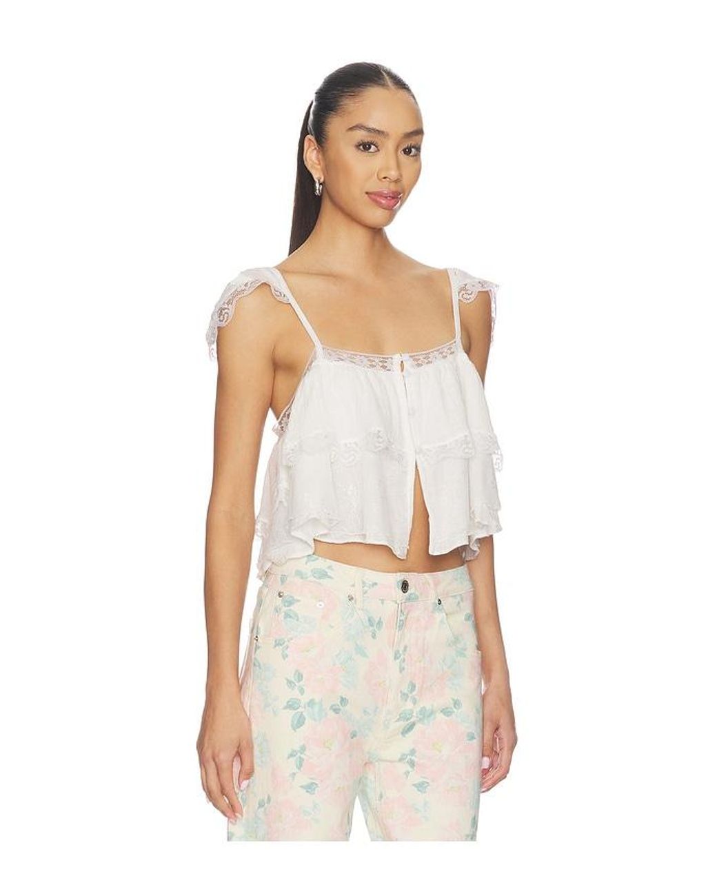 Steve Madden White Leta Top