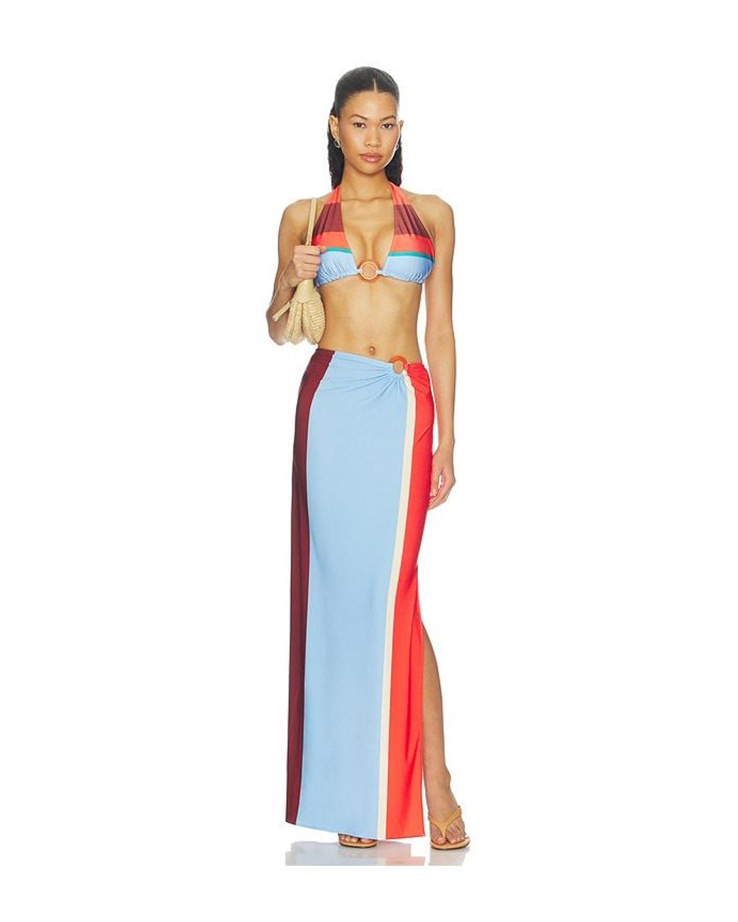 Baobab Red Zur Maxi Skirt