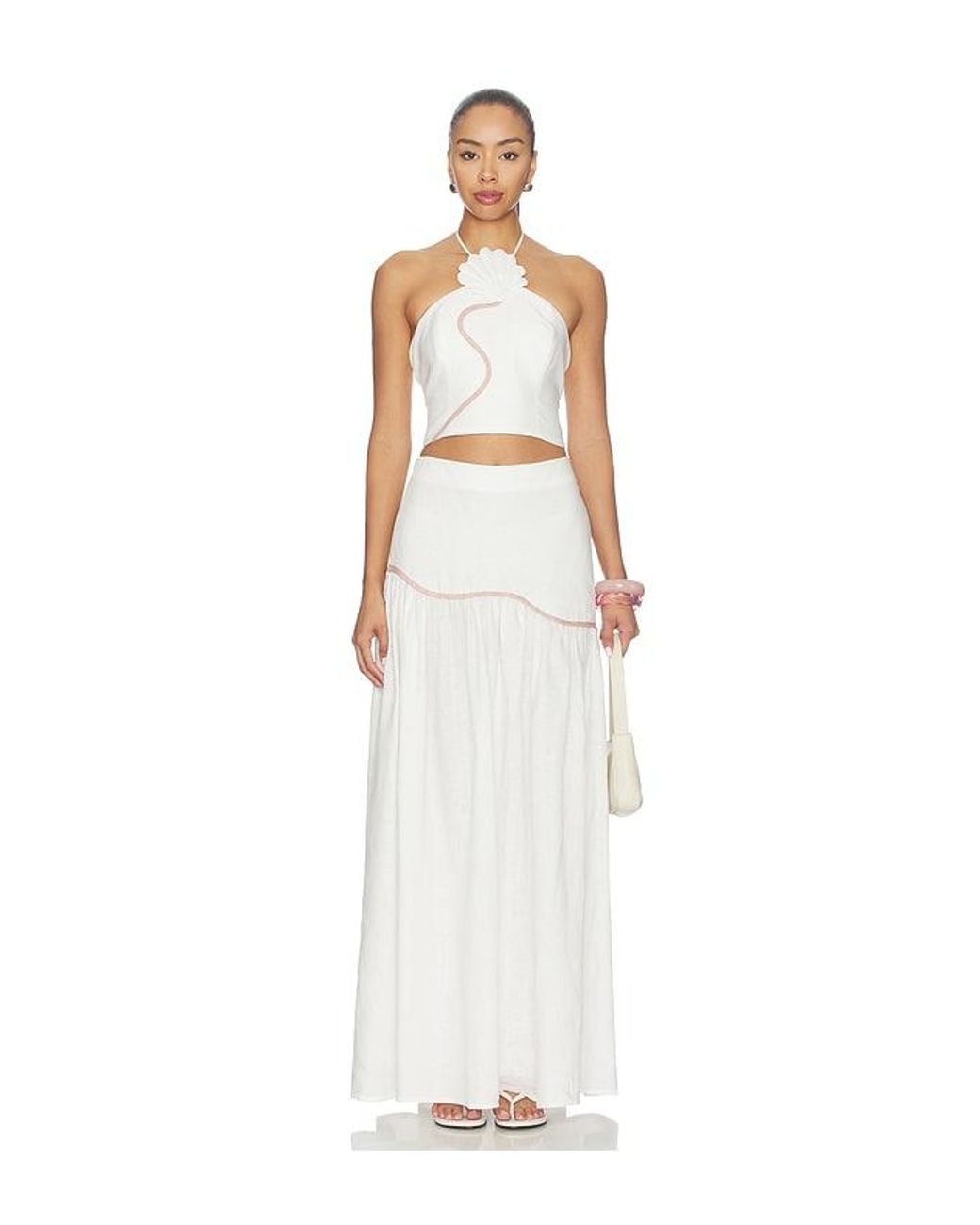 AZULU White Leia Skirt