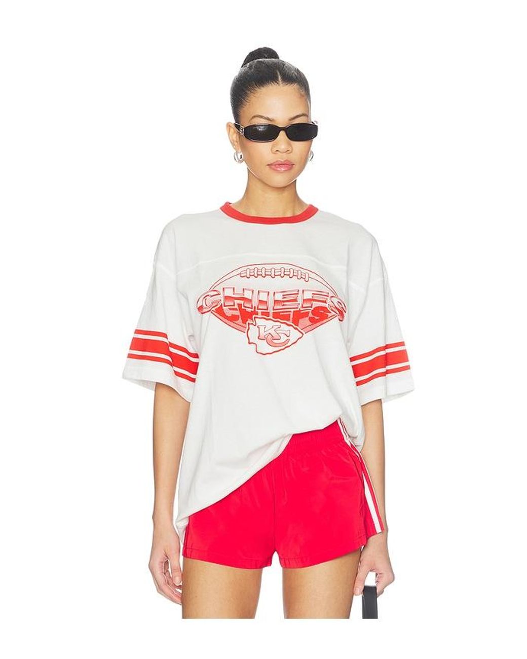 Junk Food Red Chiefs Oversized Stripe Ringer Tee