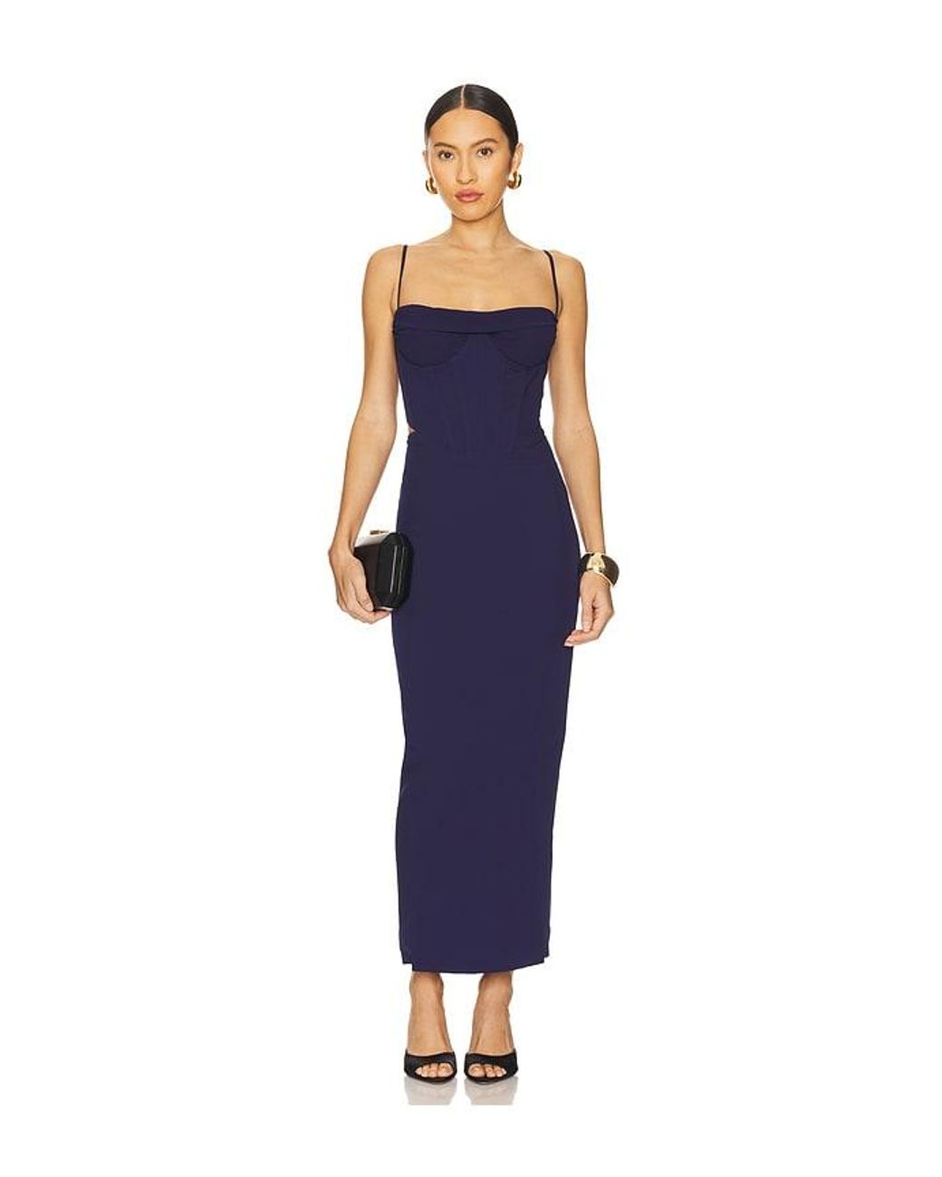 Bardot Blue X Revolve Martini Midi Dress