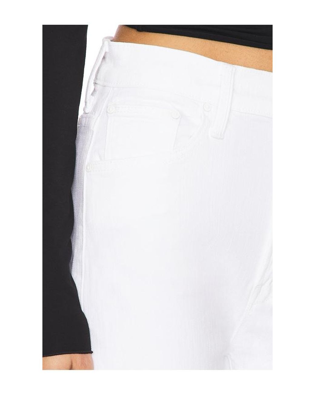 Mother Black The Dodger Sneak Jeans