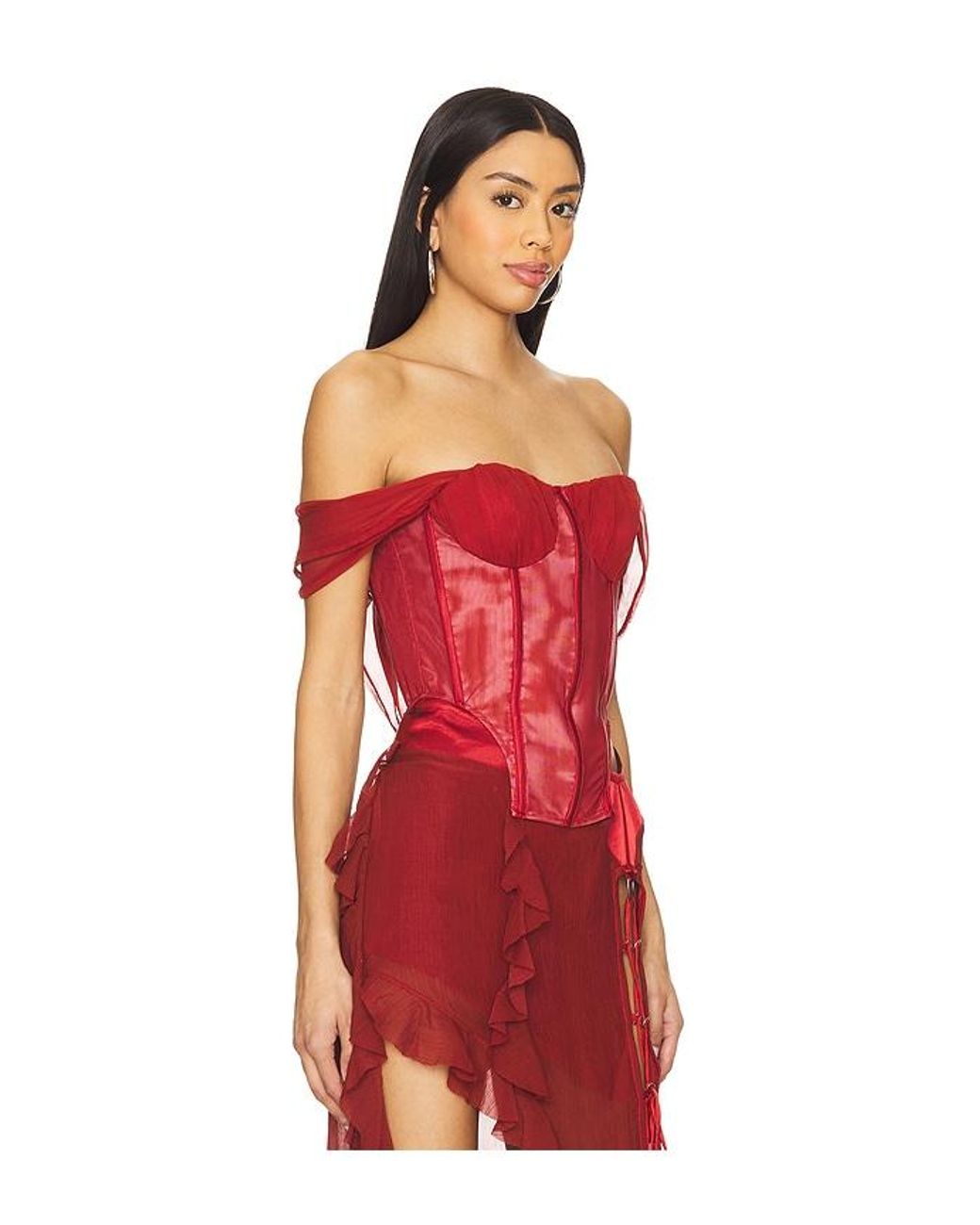 AMOR MIA Red Assassin Corset Top