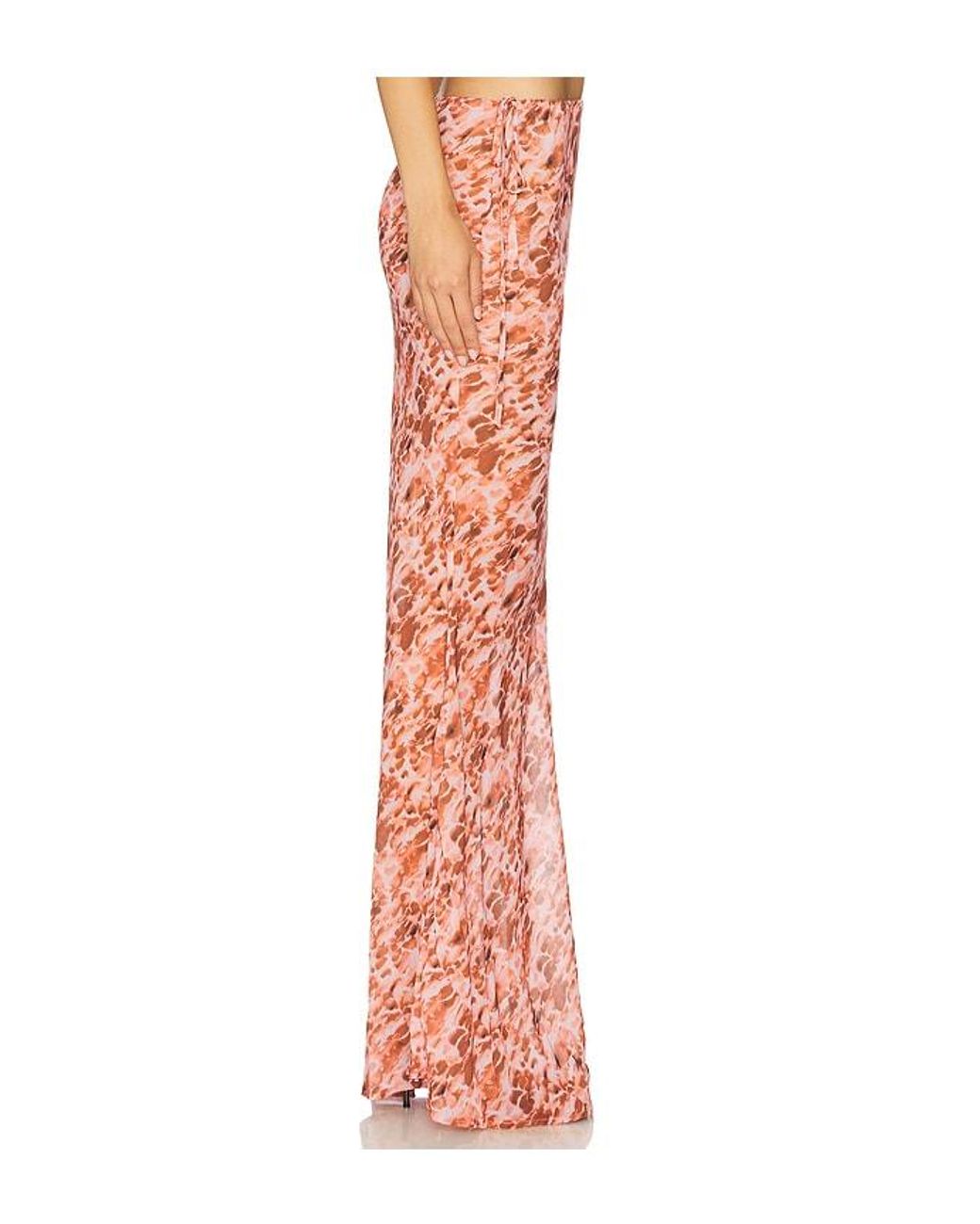 SNDY'S Orange St. Ives Maxi Skirt