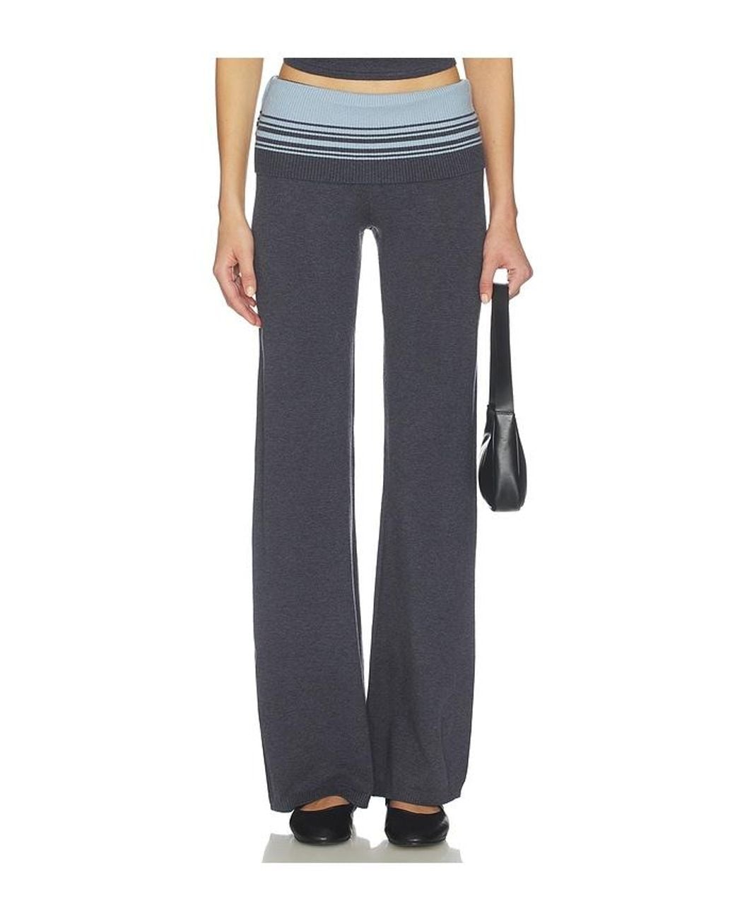 Frankie's Bikinis Blue Shore Cloud Knit Pant