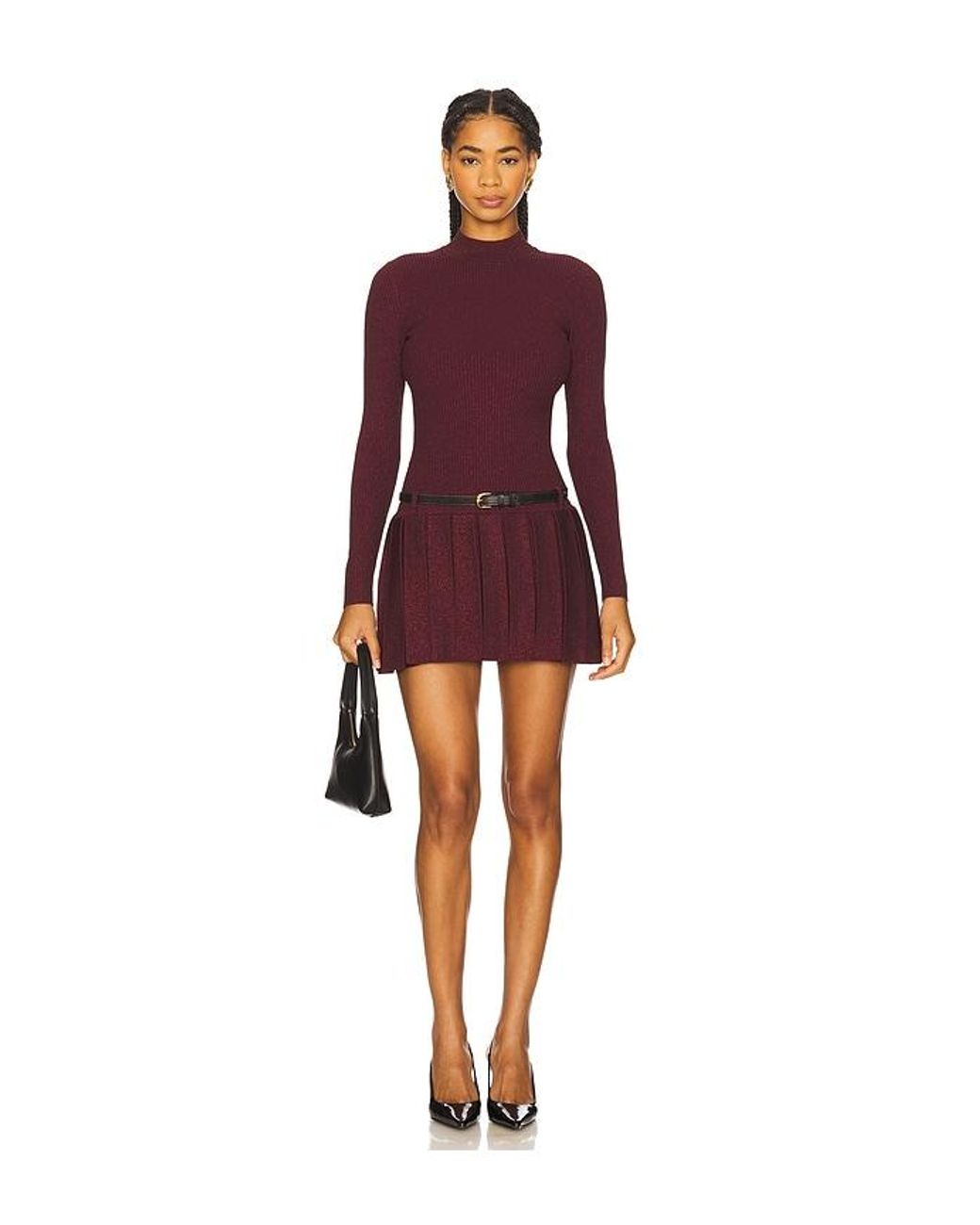 retroféte Red Devika Knit Dress