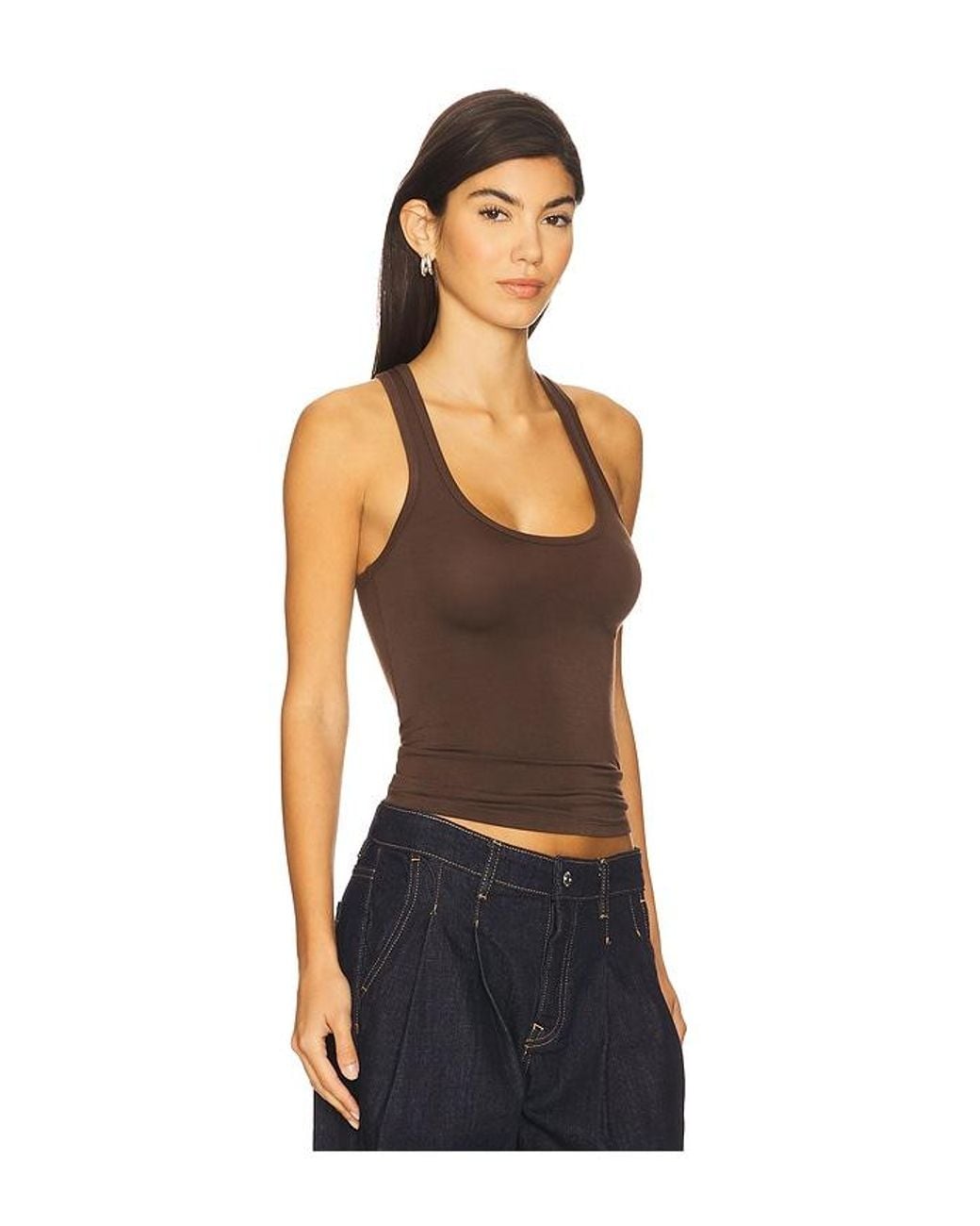 EB DENIM Black Lucy Racerback Tank Top