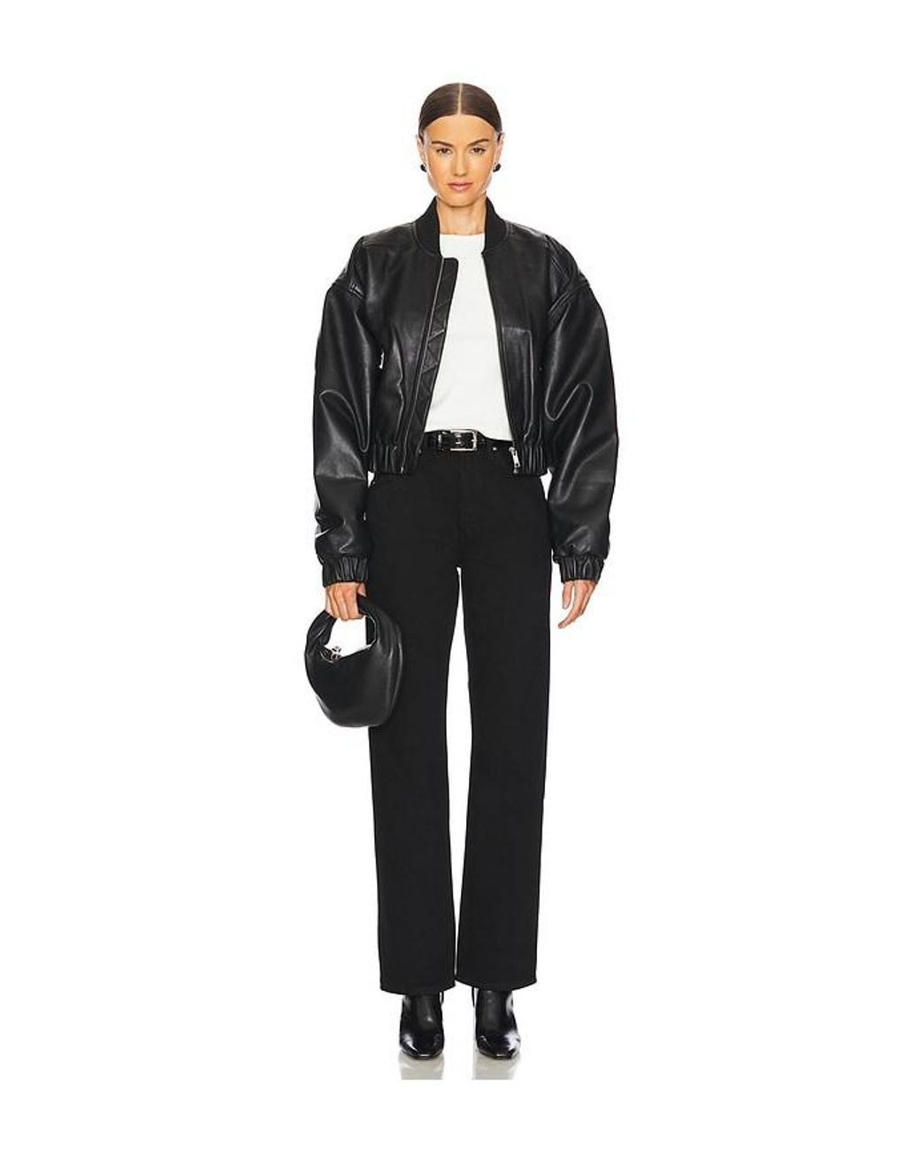 Re/done Black 90S High Rise Loose Jeans