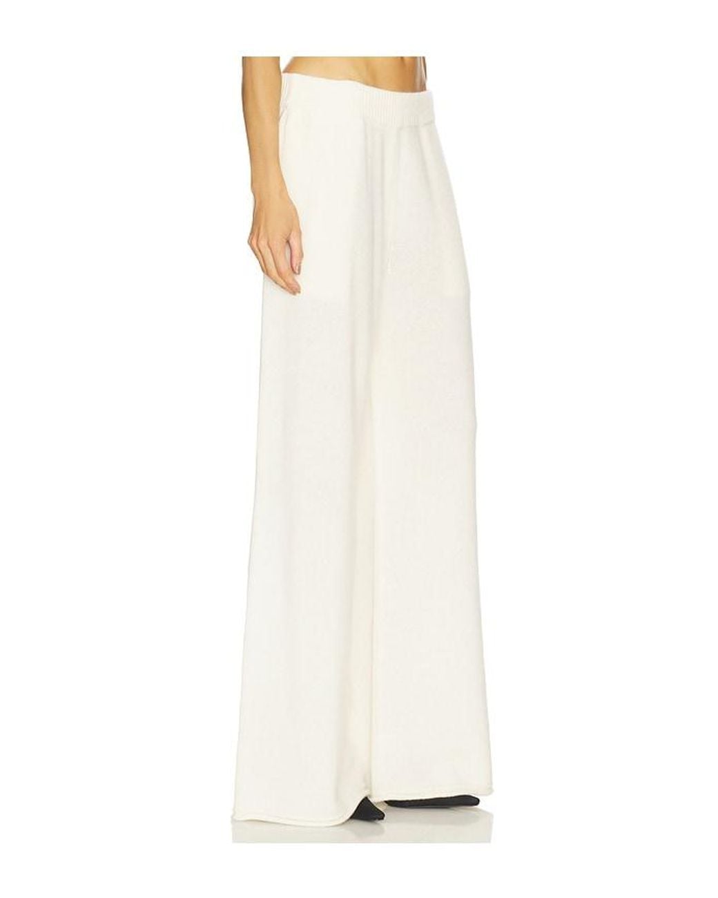 SRG White Sukki Cashmere Knit Pant