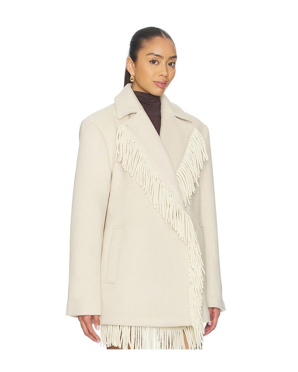 Lovers + Friends Natural Whitney Coat