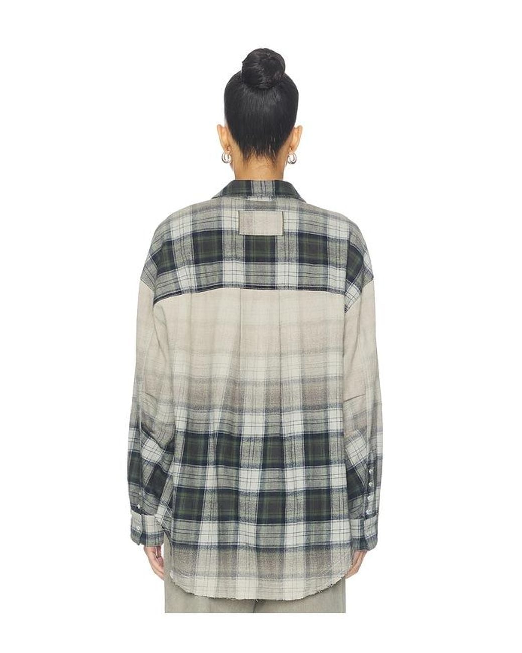 Free People Green X We The Free Alexi Plaid Shirt
