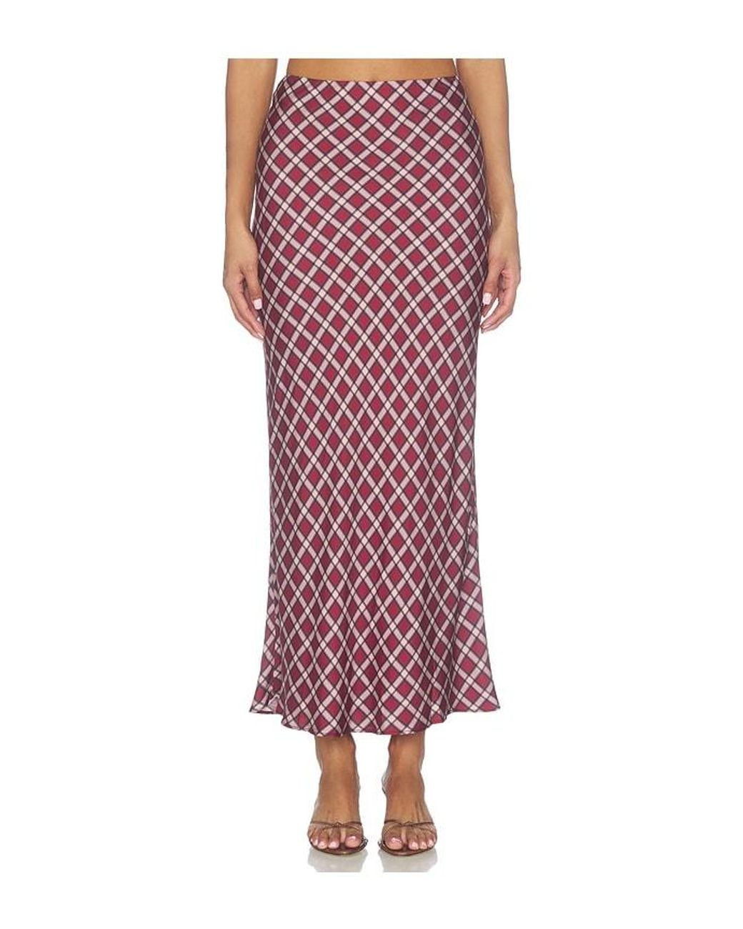 Tularosa Red Margo Midi Skirt