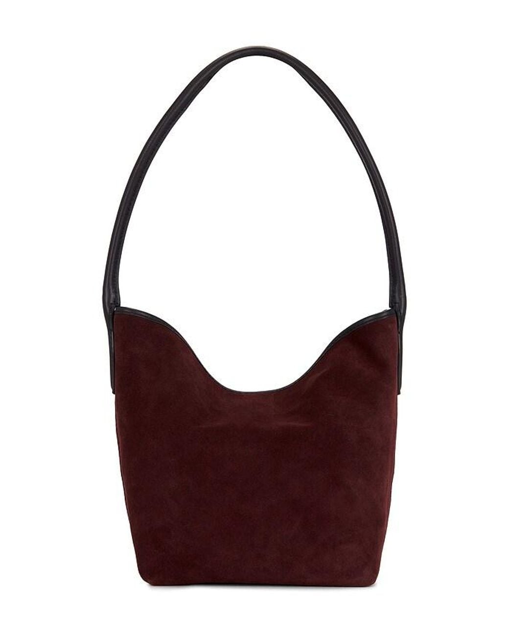 Madewell Red Suede Port Lid Shoulder Bag