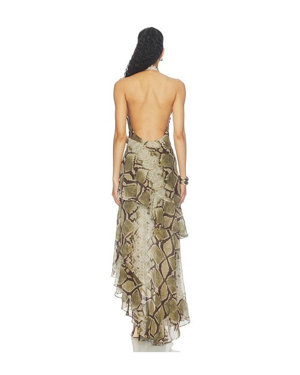 retroféte White Nevae Chiffon Dress