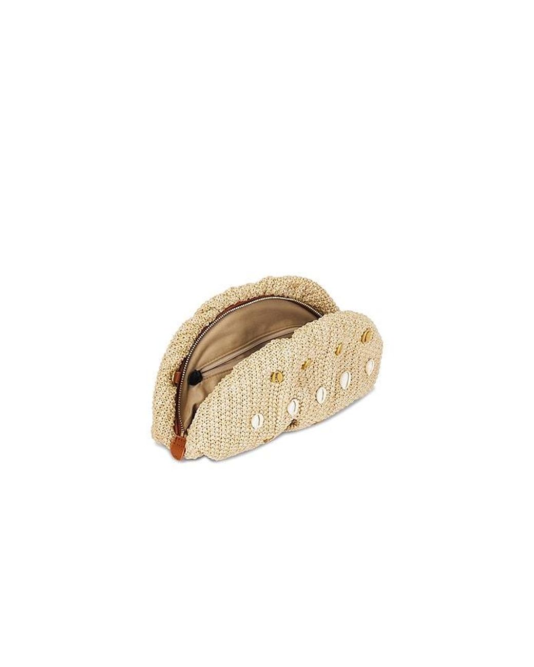 Rebecca Minkoff Natural Ruched Clutch