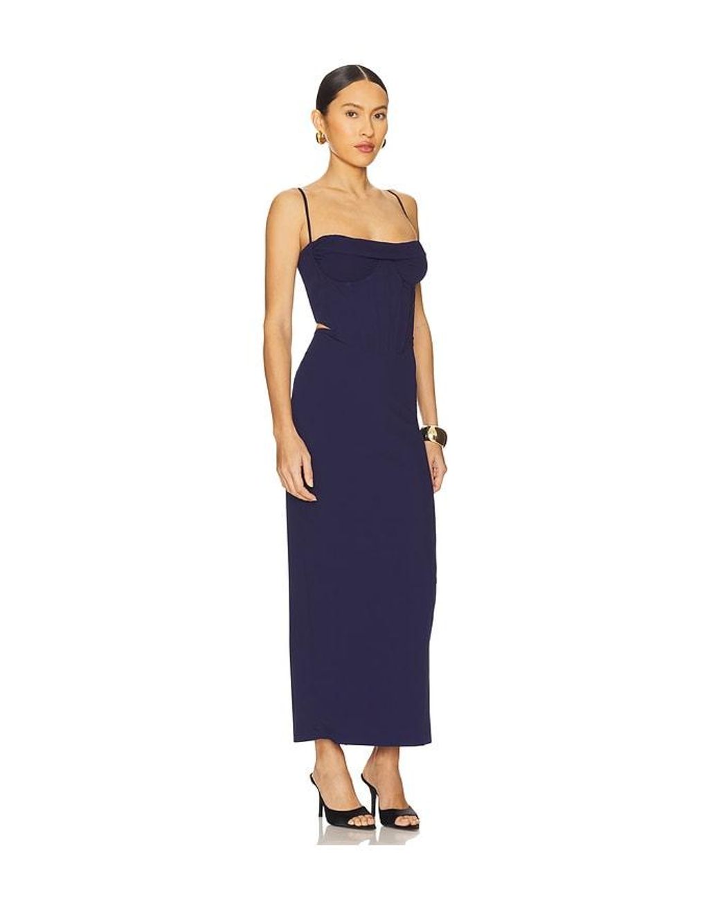 Bardot Blue X Revolve Martini Midi Dress