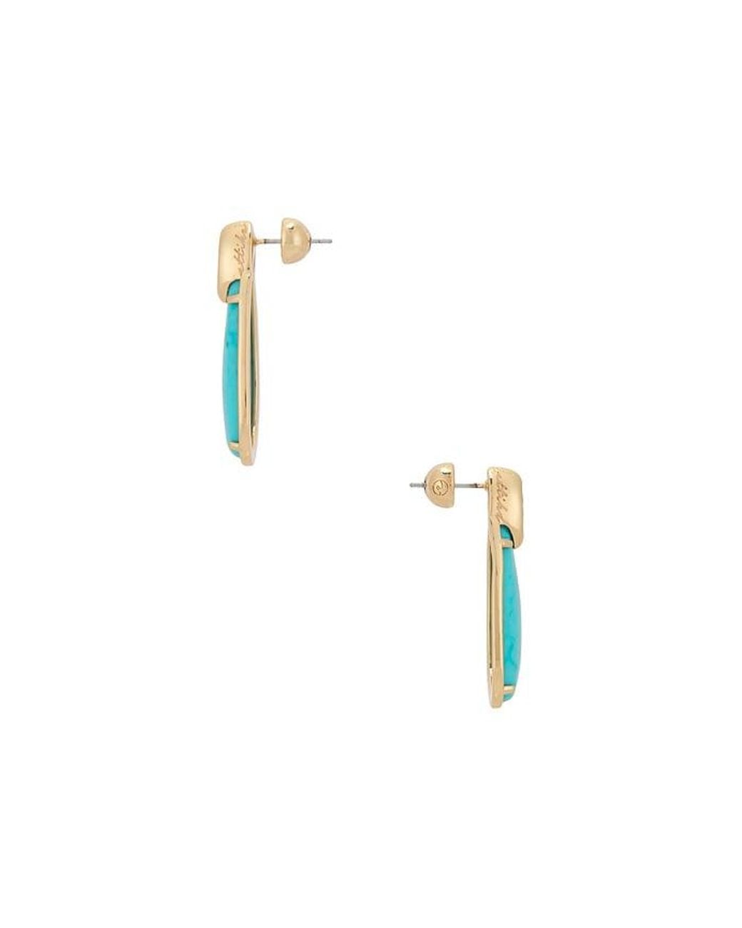 Ettika Blue Majestic Stone Earrings