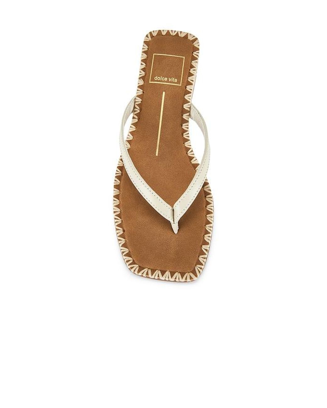 Dolce Vita White Barty Thong Sandal