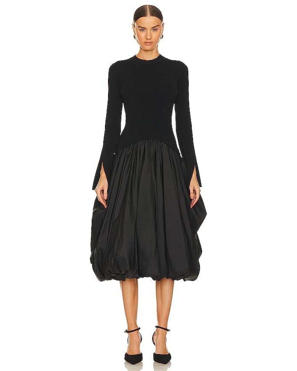 Jonathan Simkhai Black Kenlie Midi Dress