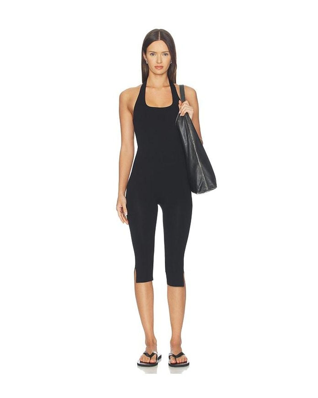 LNA Blue Capri Halter Onesie