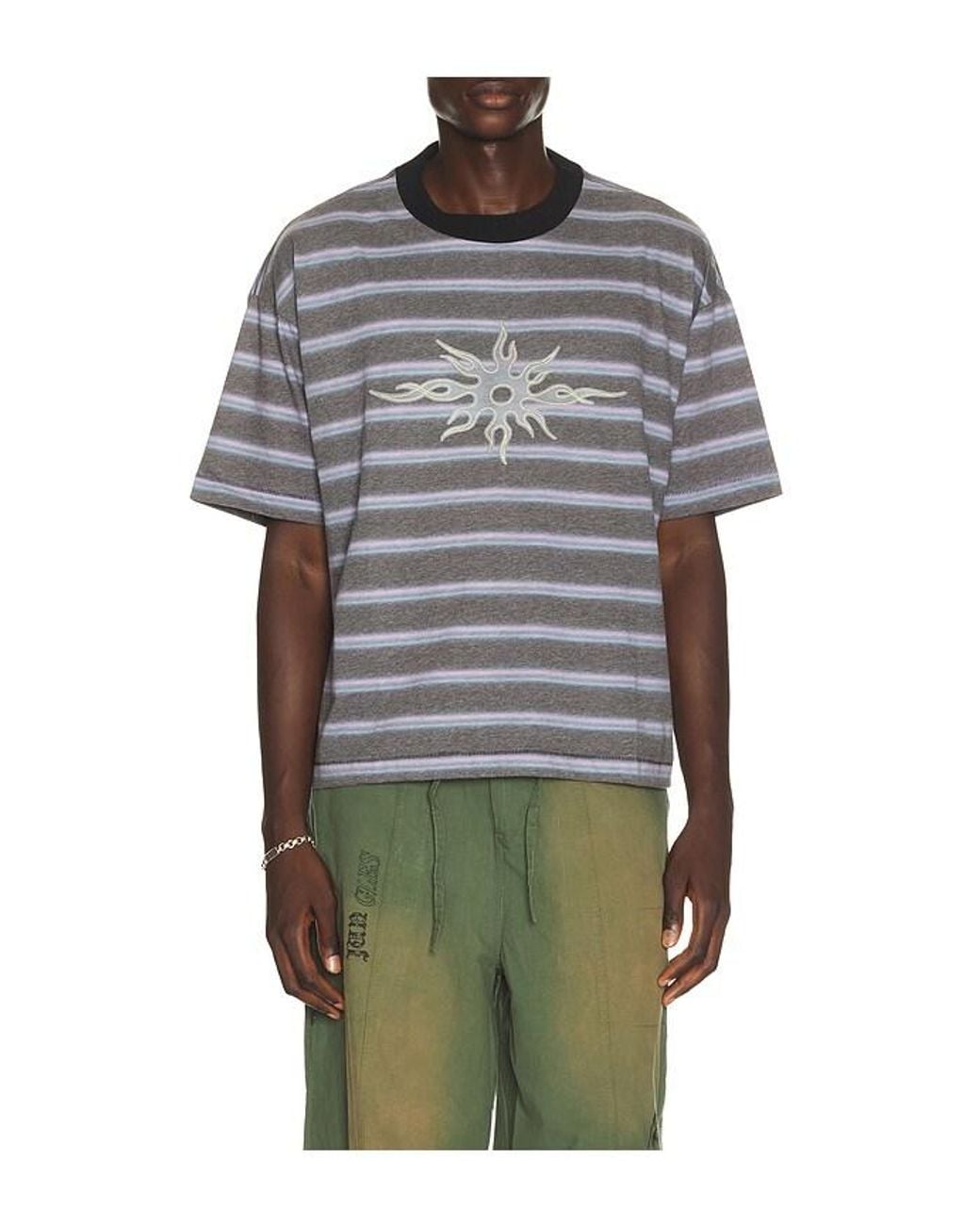 JUNGLES Gray Eternal Flame Tee for men