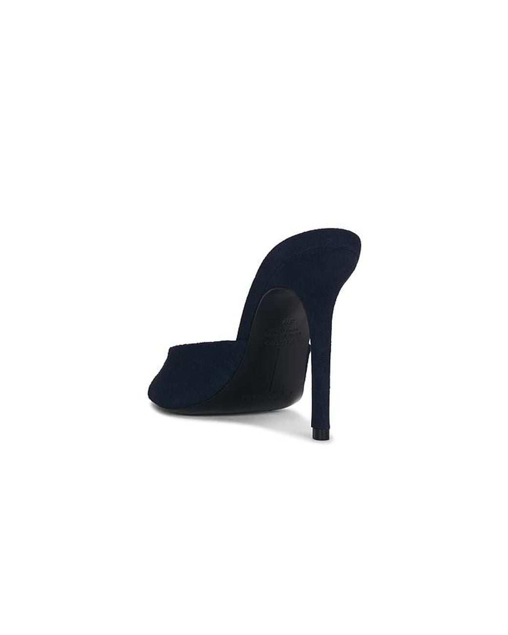 Black Suede Studio Blue Brea Mule