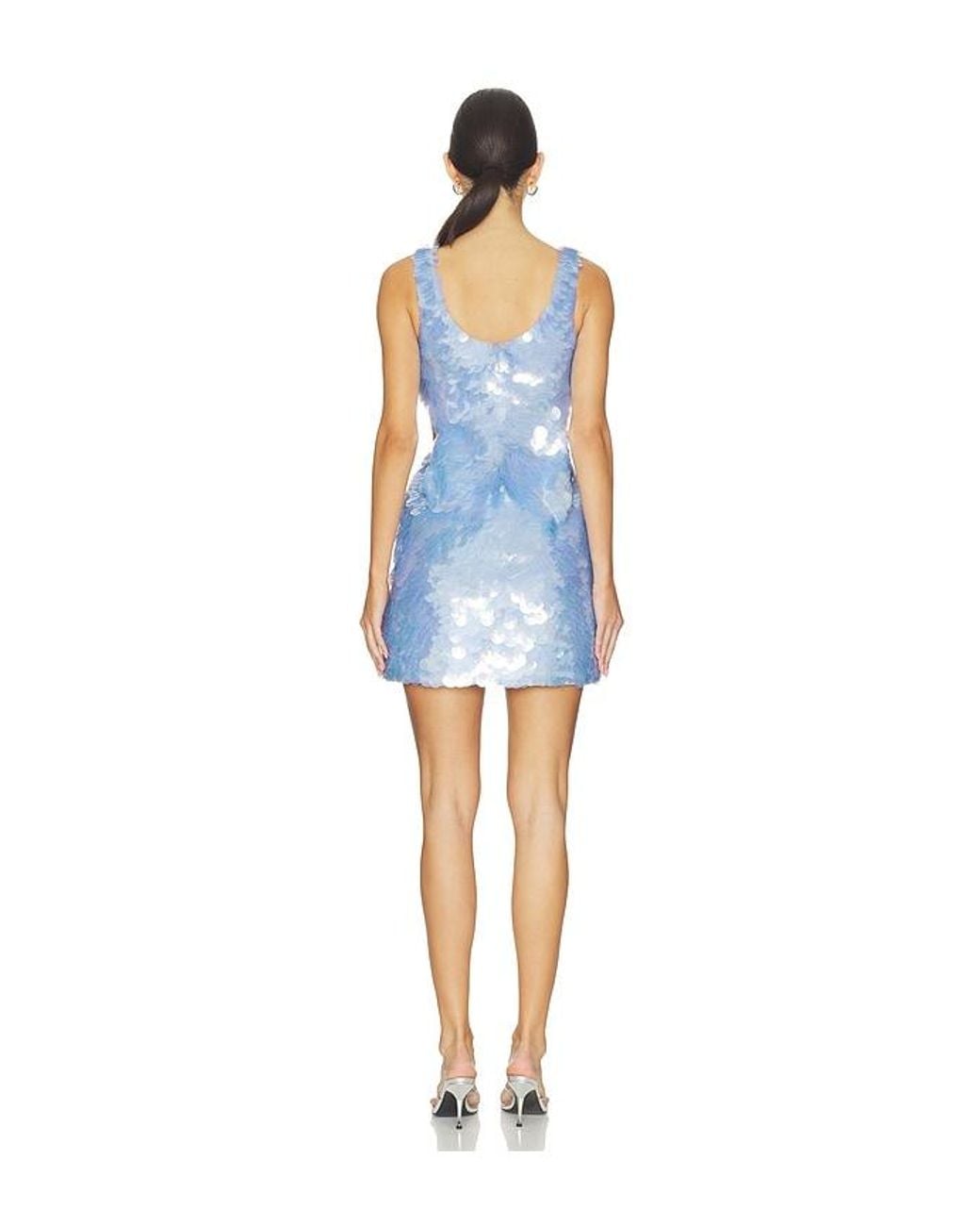 Jonathan Simkhai Blue Emilie Sequin Mini Dress