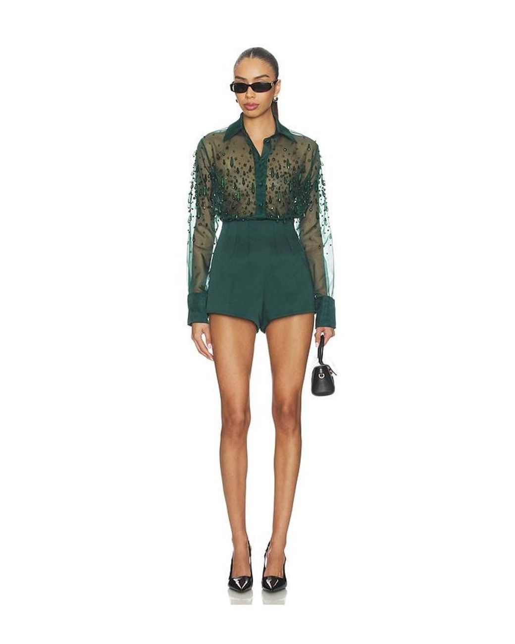 retroféte Green Aubriella Shirt