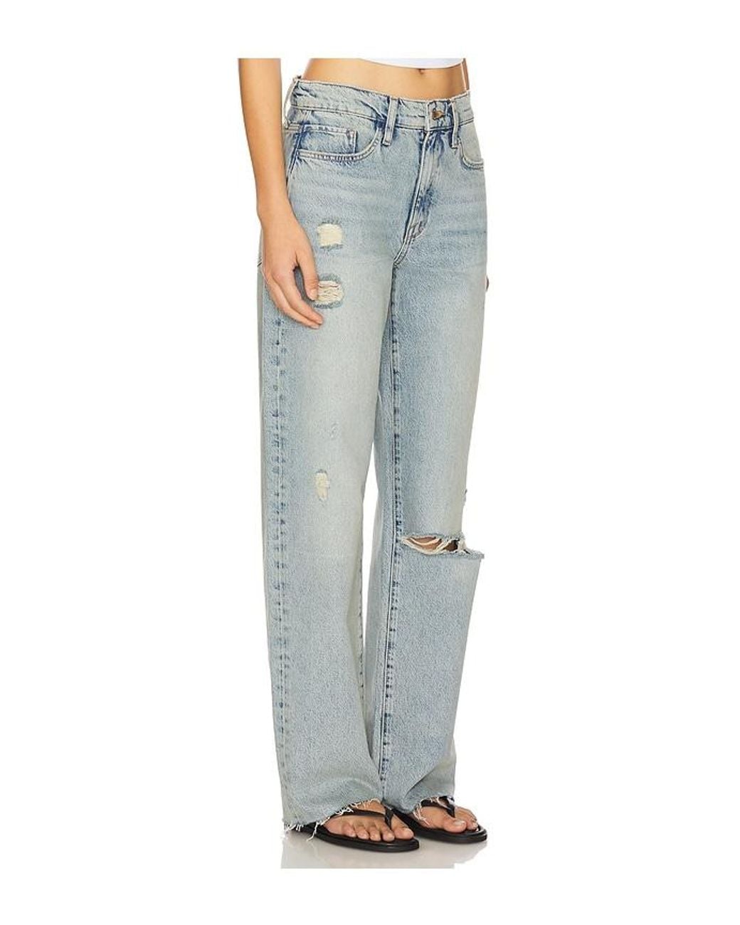 Triarchy Blue Birkin Mid Rise Straight Leg