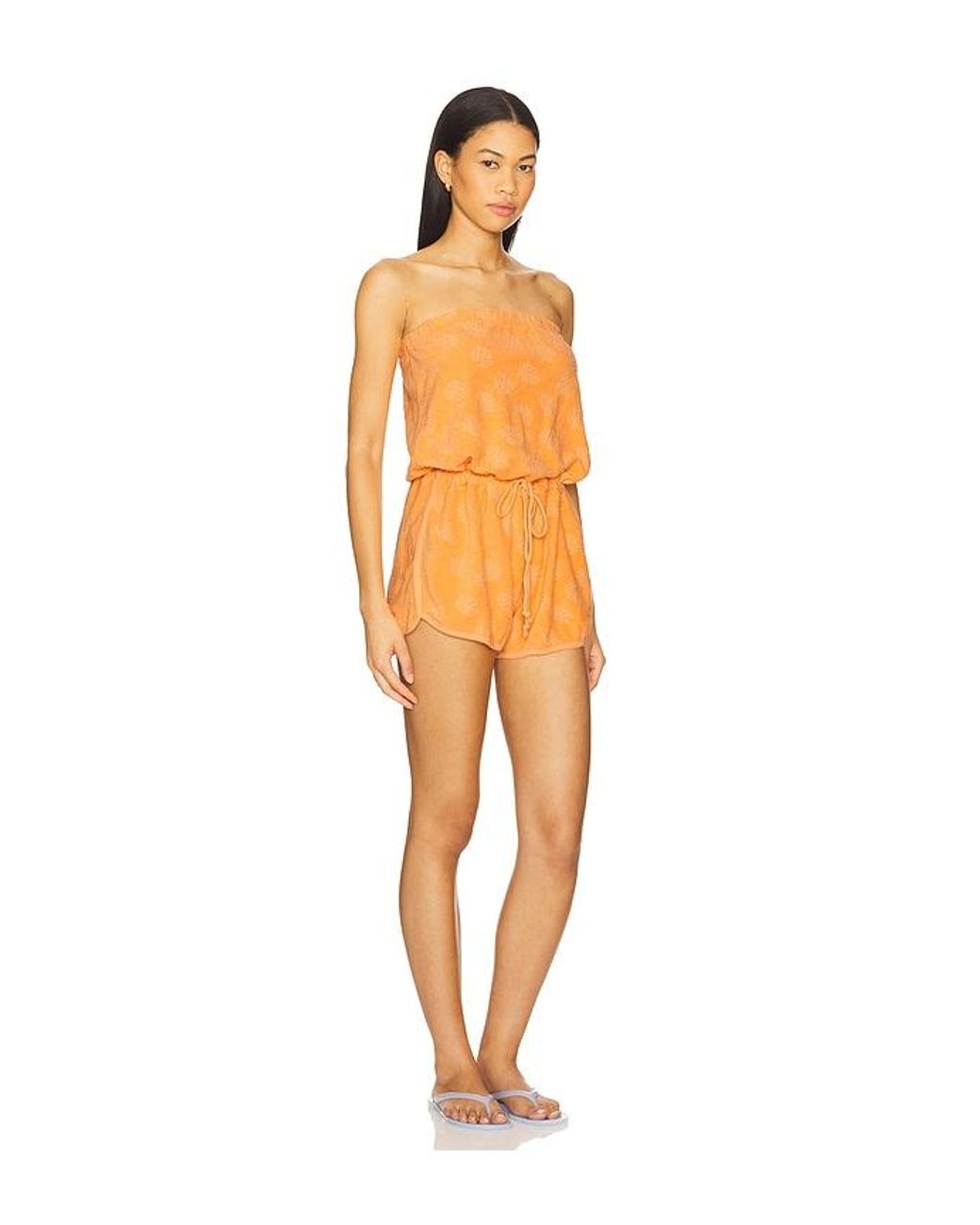 Bobi Orange Romper