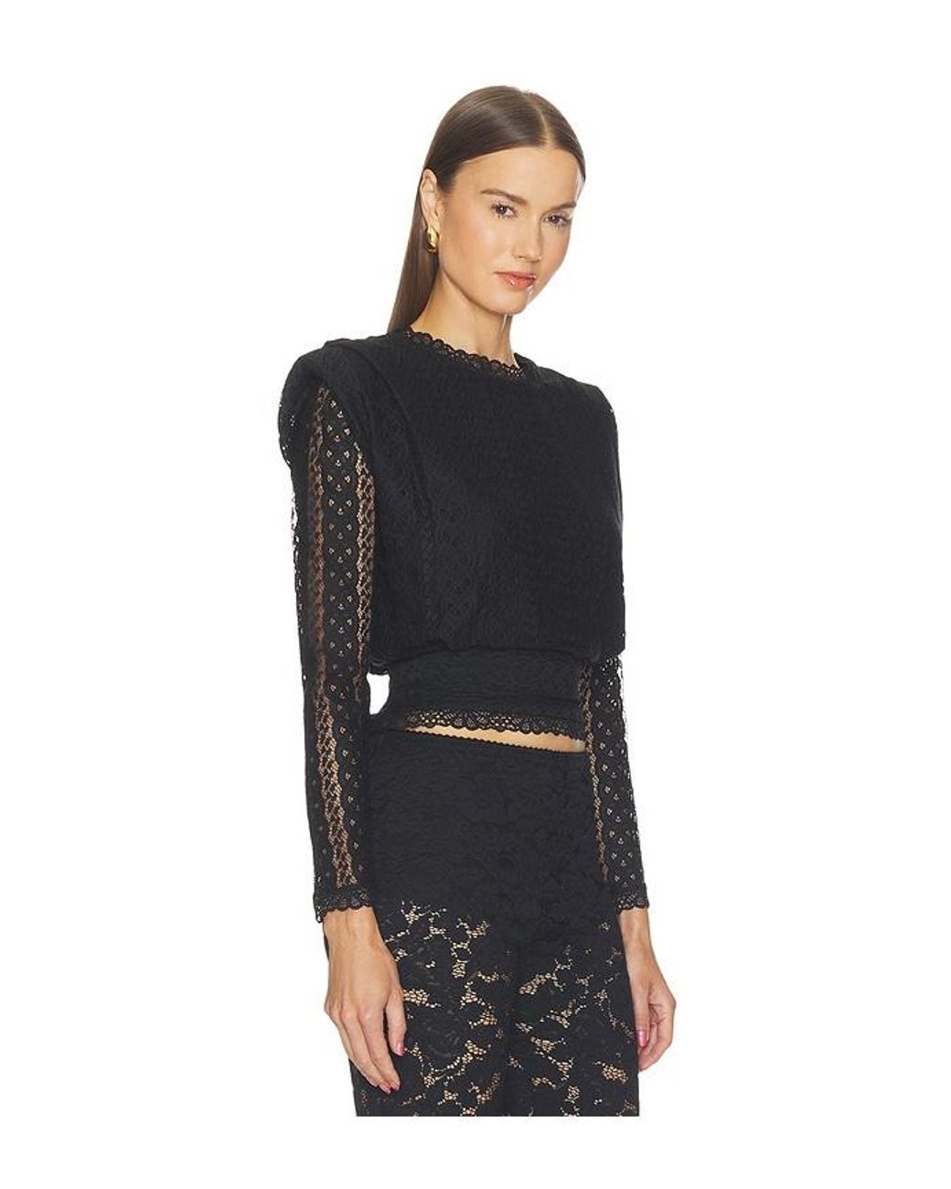 Charo Ruiz Black Elvira Blouse