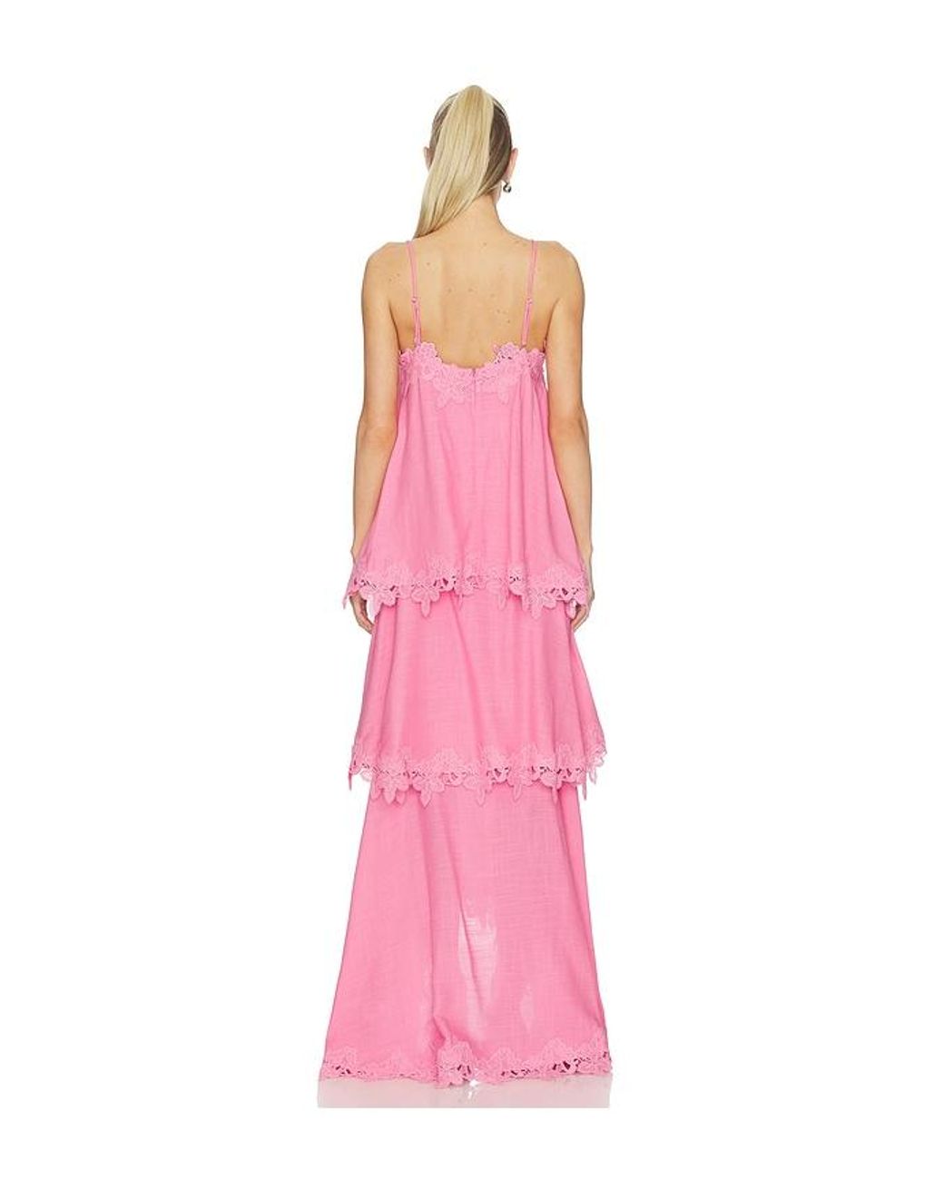 Elliatt Pink Miri Tiered Gown
